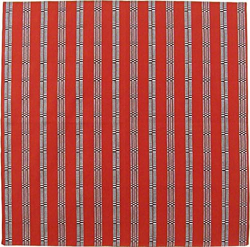 hurosiki or Lunch cross 真田, Stripe, Red 50 cm 100% Cotton