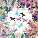 JPACO Unicorn Confetti (50 grams, 1,500 PCS) Rainbow Iridescent Pastel Confetti for Birthdays, Surprise Party, Unicorn Party Supplies, and Decorations