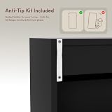 Vida Designs Wooden Shoe Cabinet 2 Drawers Dust-Proof Slim Hallway Black view 8