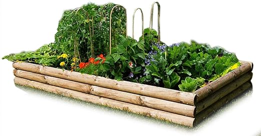 Verduras – Mesa de cultivo de madera para Bancal 240 x 120 cm de ...