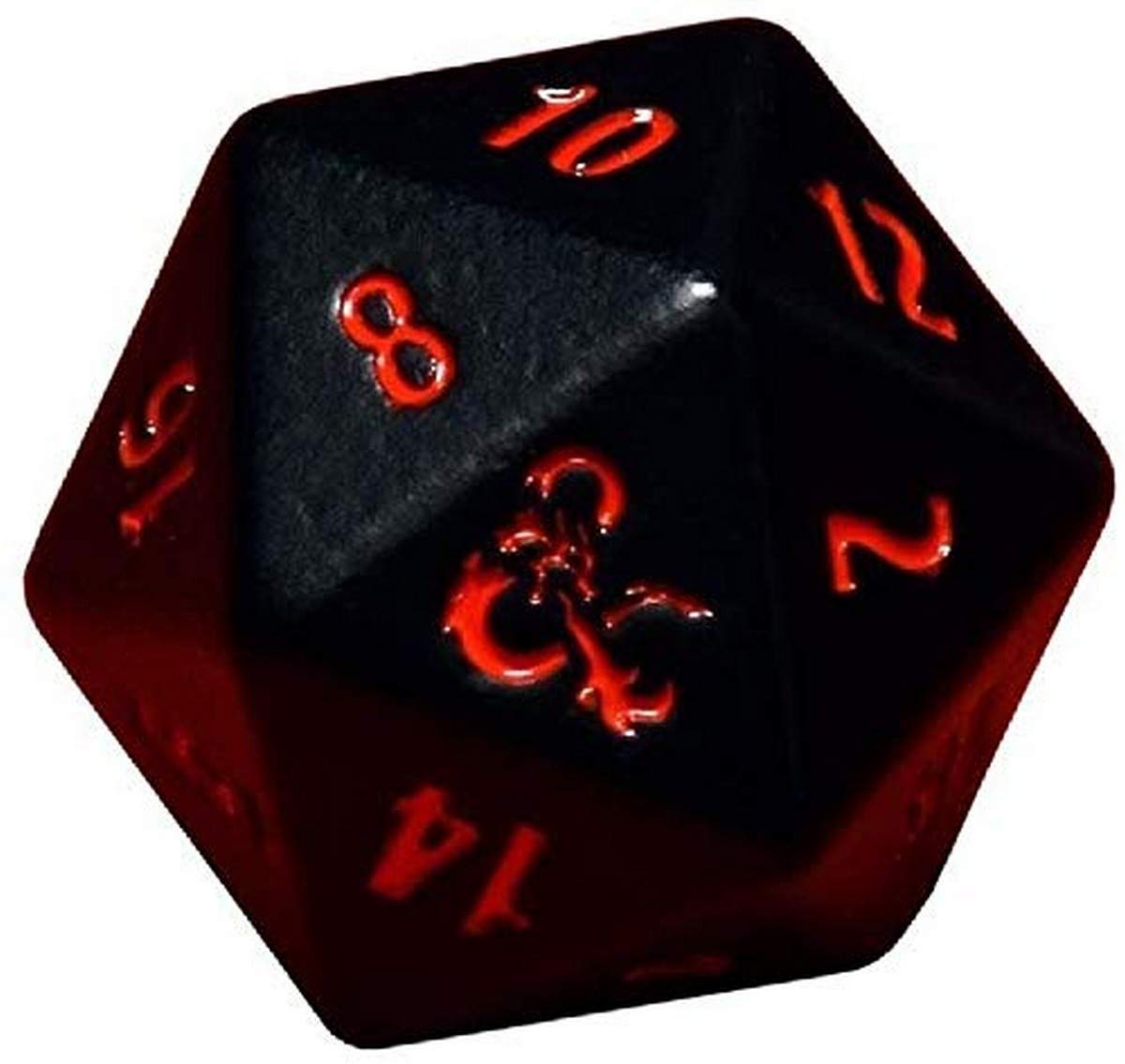 Ultra Pro - Dungeons & Dragons - Heavy Metal Black and Red D20 Dice Set