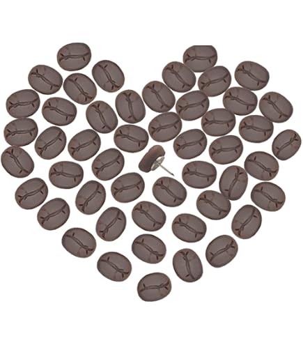 80 PCS Coffee Bean & Cup Paper Clips | Artificial Coffee Shape Metal Bookmarks, Office School Supplies, Gifts For Coffee Lovers