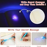 OFFCUP Invisible Ink Pen 14Pcs UV Light Spy Pens Kids Safe Ink view 4