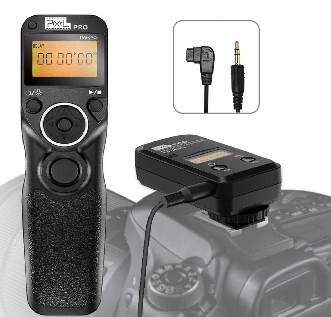 Pixel TW-283 S1 Wireless Timer Intervalometer Camera Release Remote Control for Sony a77M2, a99M2, a99, a77, a67, a65, a57, a55, a37, a900, a850, a700, a580, a560, a550, a500, a450, a300, a200, a100