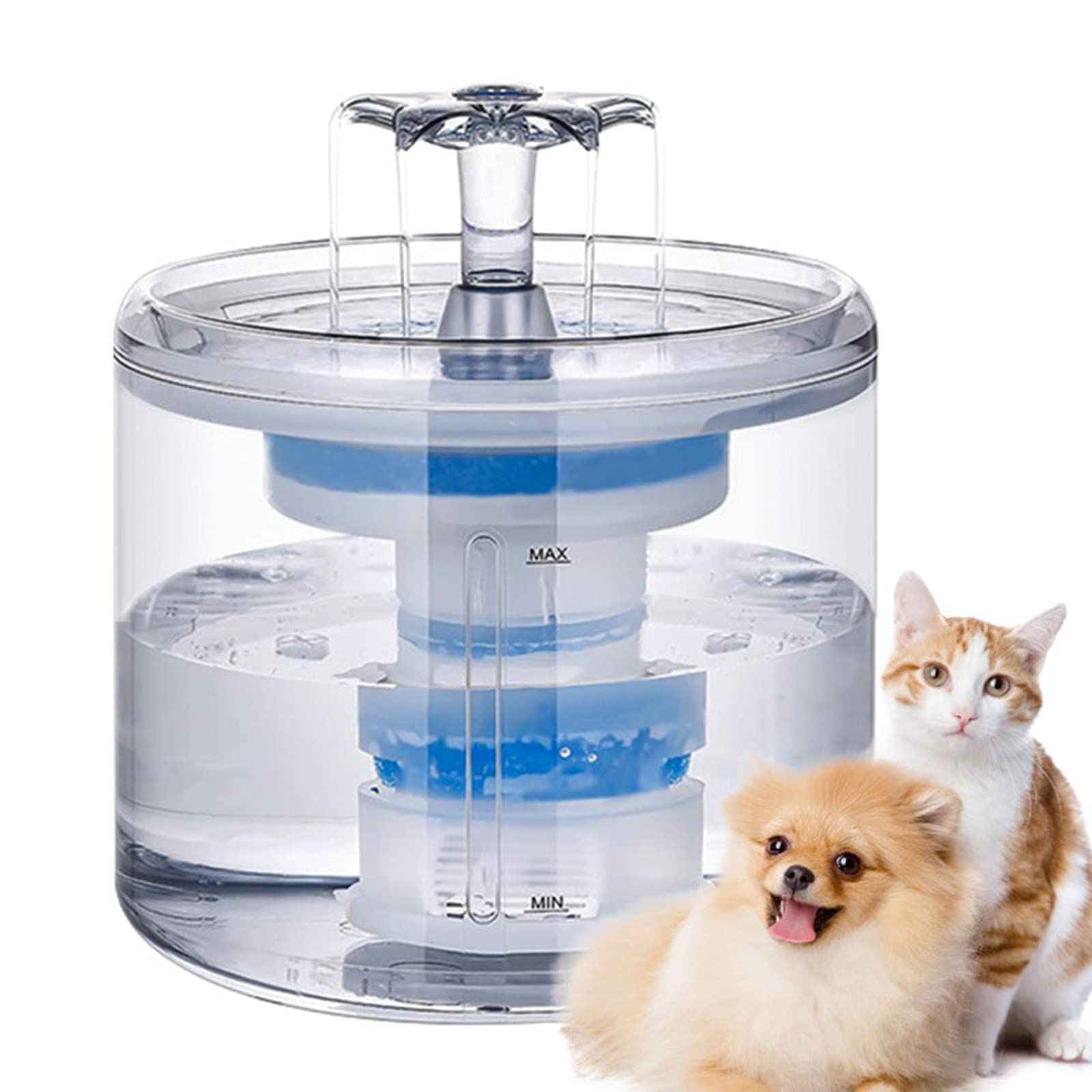 Honganrunli Cat Water Fountain, dasdsadasas Fountain with Multiple-Layer Filterfsfsdfsdfsdf