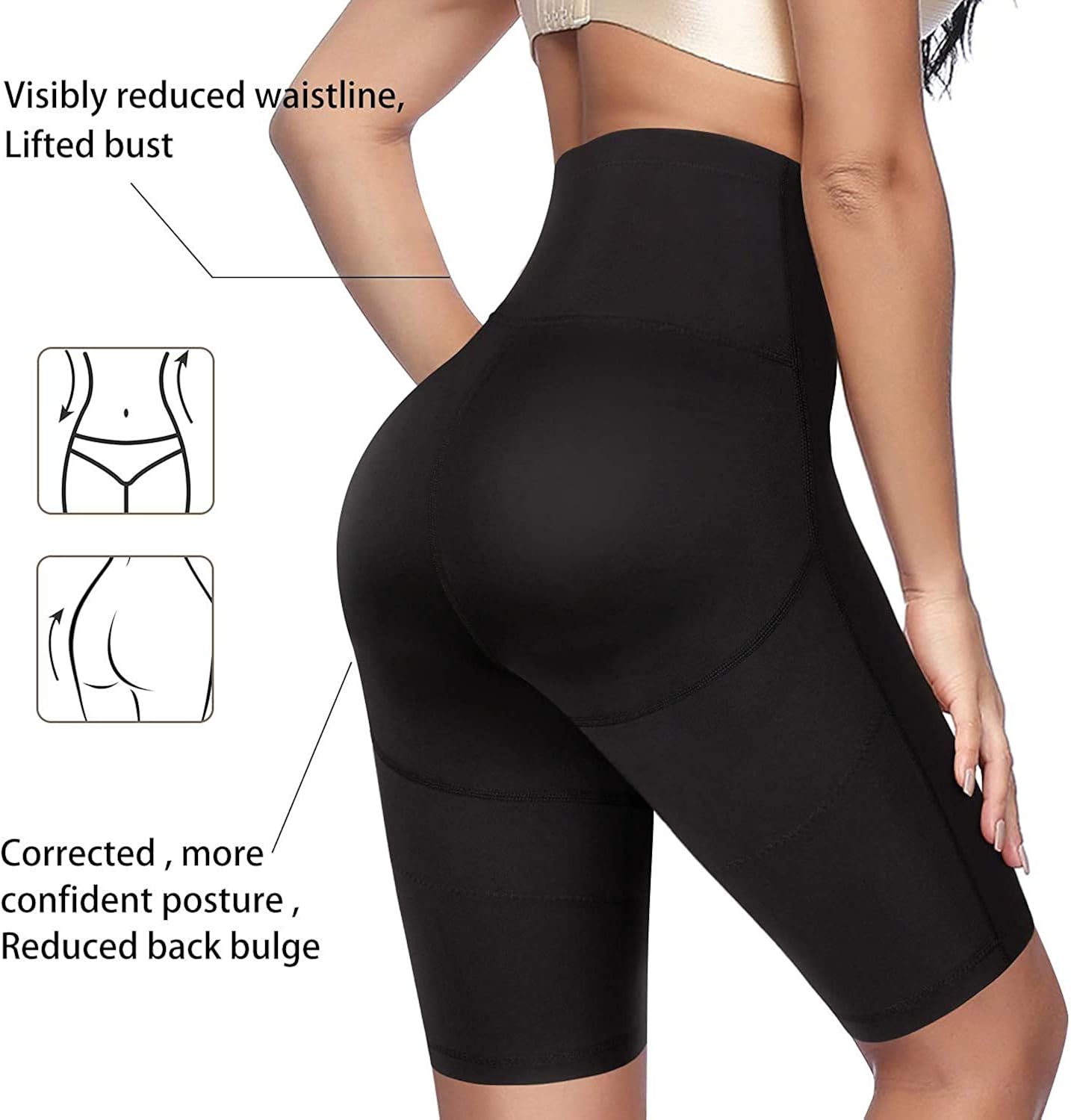 Irisnaya Waist Trainer for Women Tummy Control Panty Shapewear Butt Lifter High Waist Body Shaper Shorts Thigh Slimmer Girdle at  Women’s Clothing store