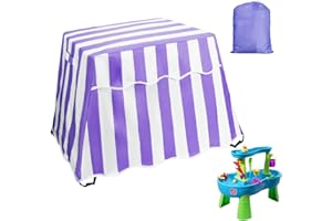 OKYUK Kids Water Table Cover, Water Table Cover Fit Step2 Rain Showers Splash Pond Water Table, Outdoor Patio Waterproof Dust Proof Anti-UV Cover Accessories for Toddlers 1-3 (Cover Only) (Purple)