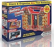 Ontel Battery Daddy 180 Battery Organizer and Storage Case with Tester, 1 Count