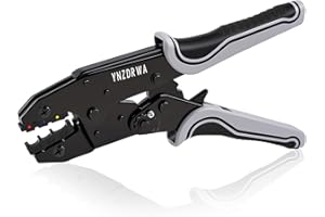 YNZDRWA Crimping Tool for Heat Shrink Connectors, Upgraded Wire Crimper Tool, Ratcheting Wire Terminal Crimper - Crimping Pliers - Ratchet Terminal Crimper for 10 to 22 AWG Wire