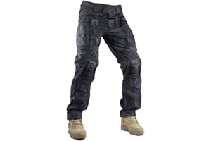 Survival Tactical Gear Pants with Knee Pads Hunting Paintball Airsoft BDU Military Camo Combat Trousers for Men