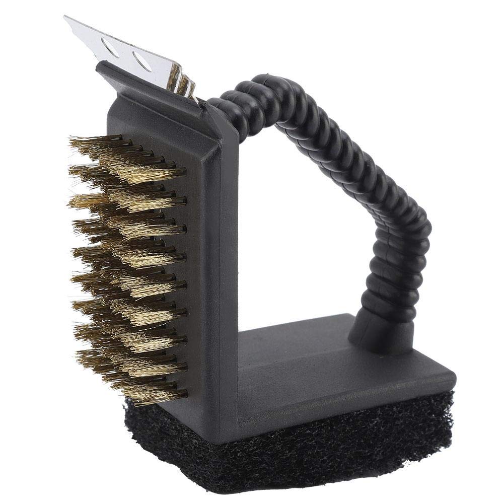 TOPINCN Grill Brush BBQ Cleaner Multi-Functional 3-In-1 Durable Stainless Steel Barbecue Oven Cleaning Brush