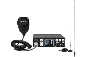 Retevis MB3 AM/FM CB Radio with Antenna - PA System, ANL/ASQ/SQ Noise Reduction, VOX, Long Range, Auto-Scan, External Speaker