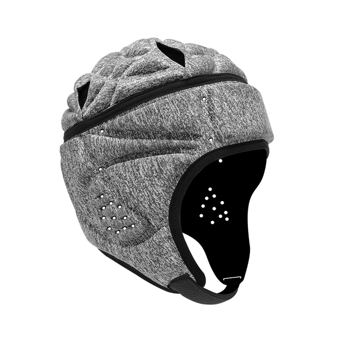 Topeter Rugby Headgear Protector Padded Protective Headguard Goalie Head Fall Protection Grey (M035)