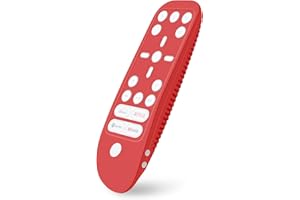 Geekria Remote Control Cover Compatible with Sony PlayStation 5, Silicone Skin Sleeve, Shock-Absorption Washable, Full Body Protective Case (Red)