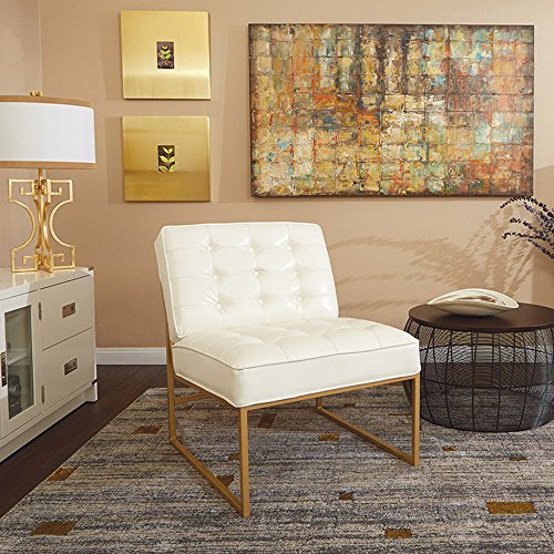 AVE-SIX-Anthony-Chair-with-Tufted-Faux-Leather-and-Coated-Gold-Frame-White