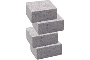 KELFUOYA Elaziy Grill Griddle Cleaning Brick Block Ecological Grill Cleaning Brick De-Scaling Cleaning Stone for Removing Stains BBQ(4 Pack)