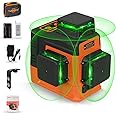 Takamine 12 Lines Laser Level Self Leveling 3x360° 3D Green Cross Line for Construction/Picture Hanging, Remote Controller, Rechargeable Li-ion battery, Magnetic Stand and portable bag