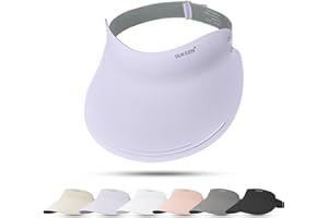 Sukeen Wide Brim Sun Visor Hat for Women Men,UPF50+ Seamless Sun Hats Foldable Ponytail Beach Hats for Daily Outdoor Sport