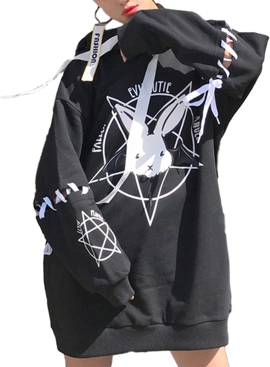 Amazon ステキファーム Ae02 量産型 服 メンヘラ 病みかわいい パーカー 地雷 地雷系 レディース ゴスロリ 黒 Xl トレーナー パーカー 通販