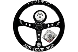 BULL BOOST PERFORMANCE Drift King Suede 350mm Steering Wheel + Adapter Hub For Infiniti G35 G37 350Z 370Z Sentra