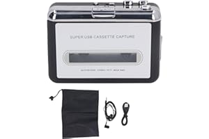 Cassette Tape to MP3 Converter Player, Universal USB Plug and Play Cassette Tape Recorder for CD, Stereo Sound Portable Casse
