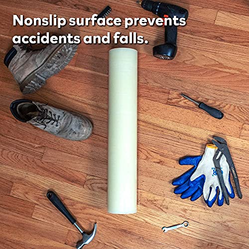 XFasten Floor Protection Film, 24Inch x 200Foot, 3 mils, Clear Self