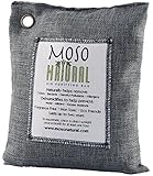 Moso Natural Air Purifying Bag 500g Charcoal Color Naturally Removes Odors, Allergens and Harmful Pollutants. Prevents Mold, Mildew And Bacteria From Forming By Absorbing Excess Moisture. Fragrance Free, Chemical Free And Non Toxic. Reuse For Up To Two Years.