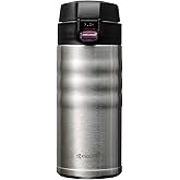 Kyocera MB-12F SS 12oz. Ceramic Coated Interior, Double Wall Vacuum Insulated, Stainless Steel Travel Mug-Stainless Steel