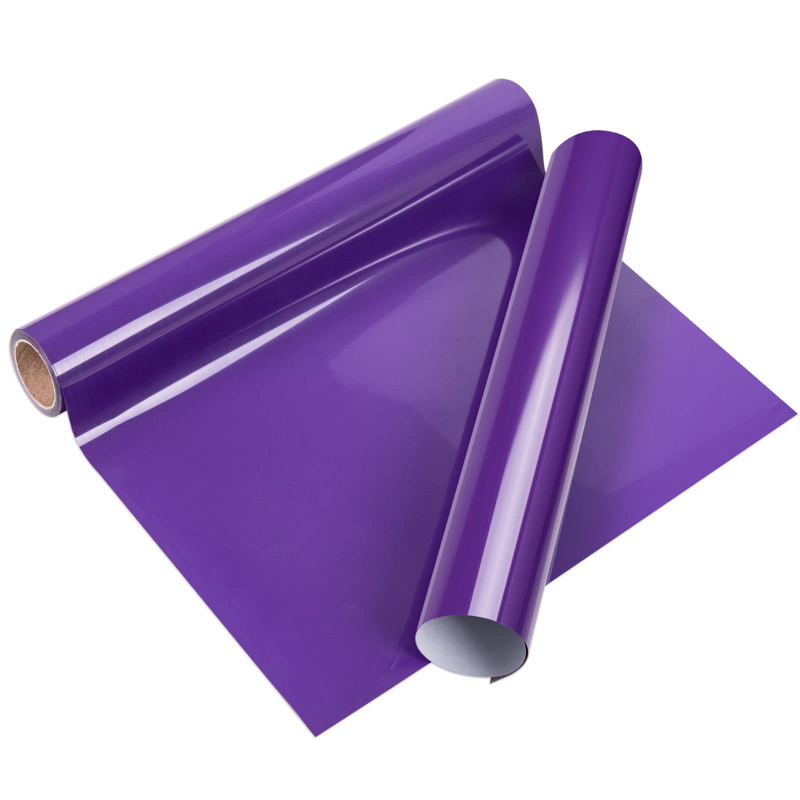 VINYL FROG Heat Transfer Vinyl Roll HTV Vinyl - 30.5x155cm Purple Iron on Vinyl for T-Shirts, Heat Press Vinyl for DIY Craft Designs (Purple)