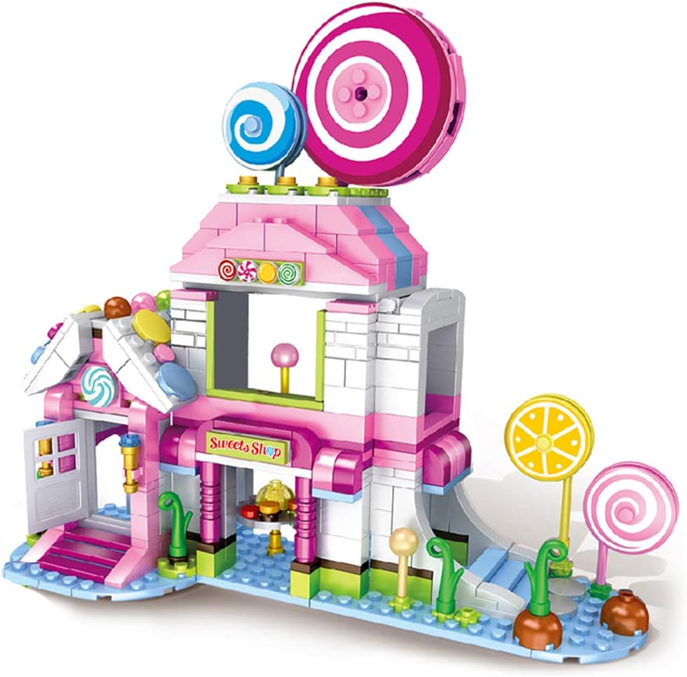 MONING.C Girls Building Blocks Set Toys Lollipop House 520