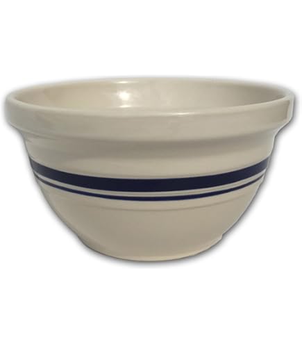 Amazon.com | Creative Co-Op Round Stoneware Fluted Serving Bowl