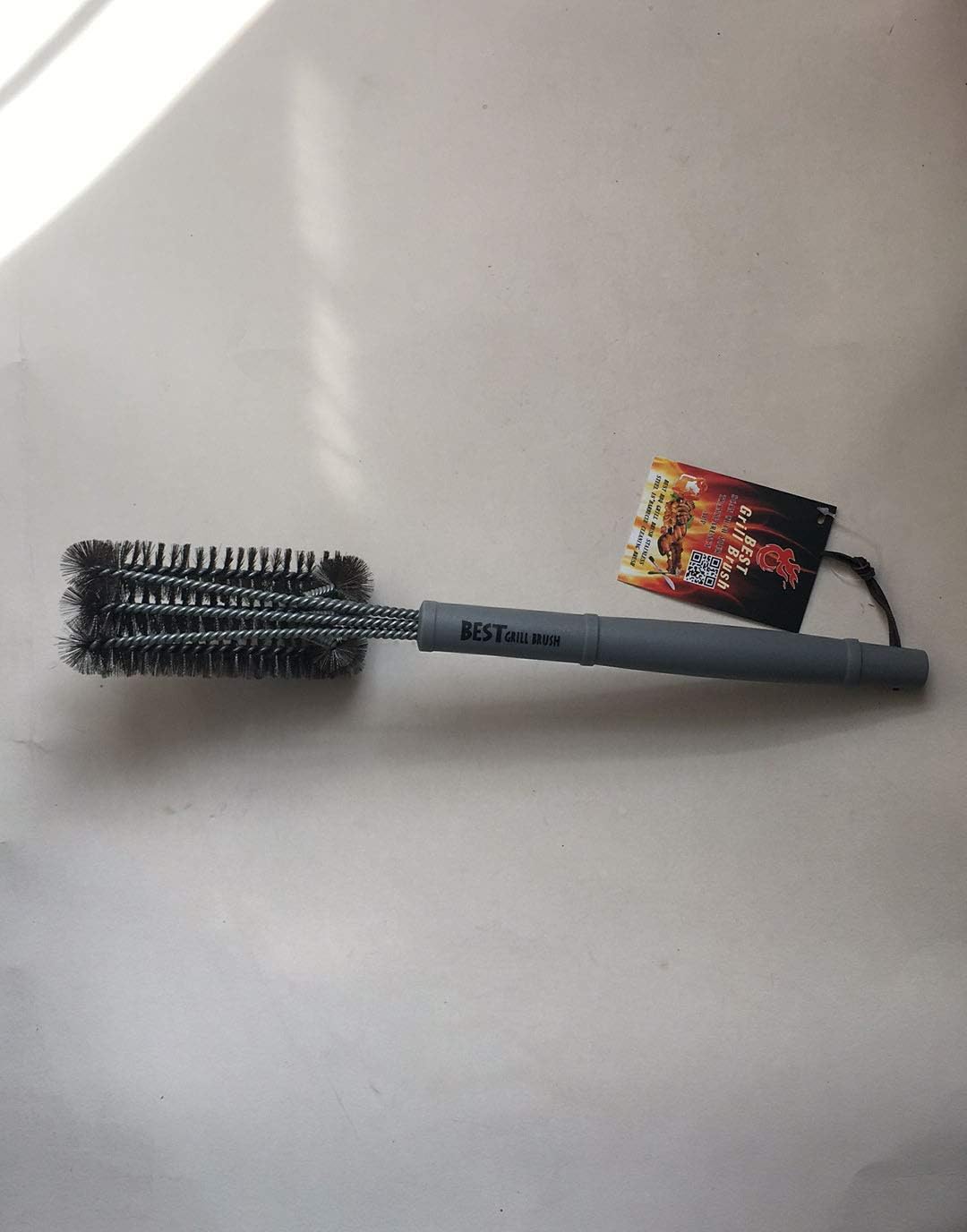 BEST BBQ Grill Brush Stainless Steel 18" Barbecue Cleaning Brush w/Wire Bristles & Soft Comfortable Handle - Perfect Cleaner & Scraper for Grill Cooking Grates : Garden & Outdoor