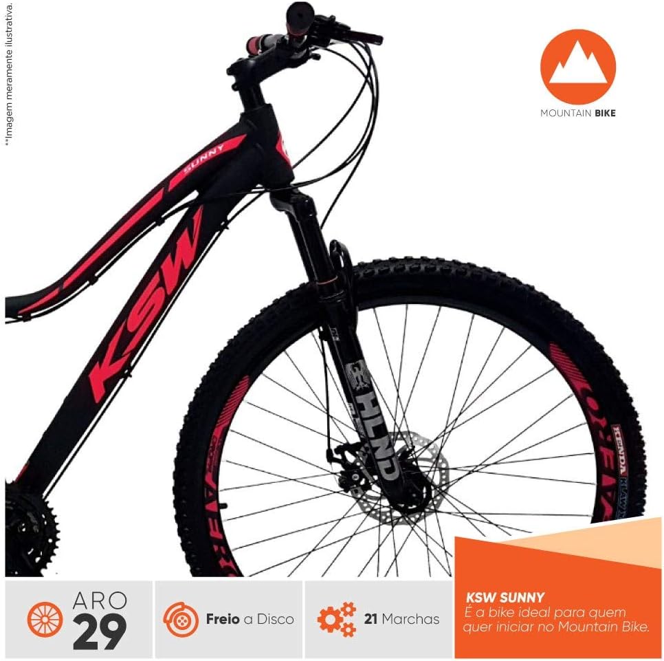 Bicicleta feminina aro 29 ksw sunny Clearance
