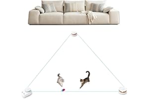 METIYA Interactive Cat Toy for Indoor Cats – Automatic Moving & Enrichment Toy for Indoor Cats/Kitten, Auto/Manual Control Cat Treadmill for Exercise & Mental Stimulation, Stimulating Chase Toys (H1K2)