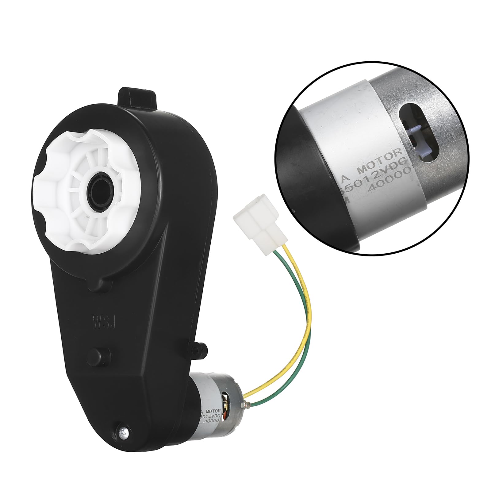 12V Ride On Upgrade Motor Gearbox 2Pcs12V RS550 40000RPM Powered Wheels Electric Motor High Speed Engine Jeep Kid Trax Upgrade Replacement Parts