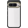 Ghostek Covert Google Pixel 9 and Pixel 9 Pro Clear Case - Compatible with Wireless Charging, Shockproof Silicone, Minimalist Phone Cover (6.3 Inch, Black [Limited])
