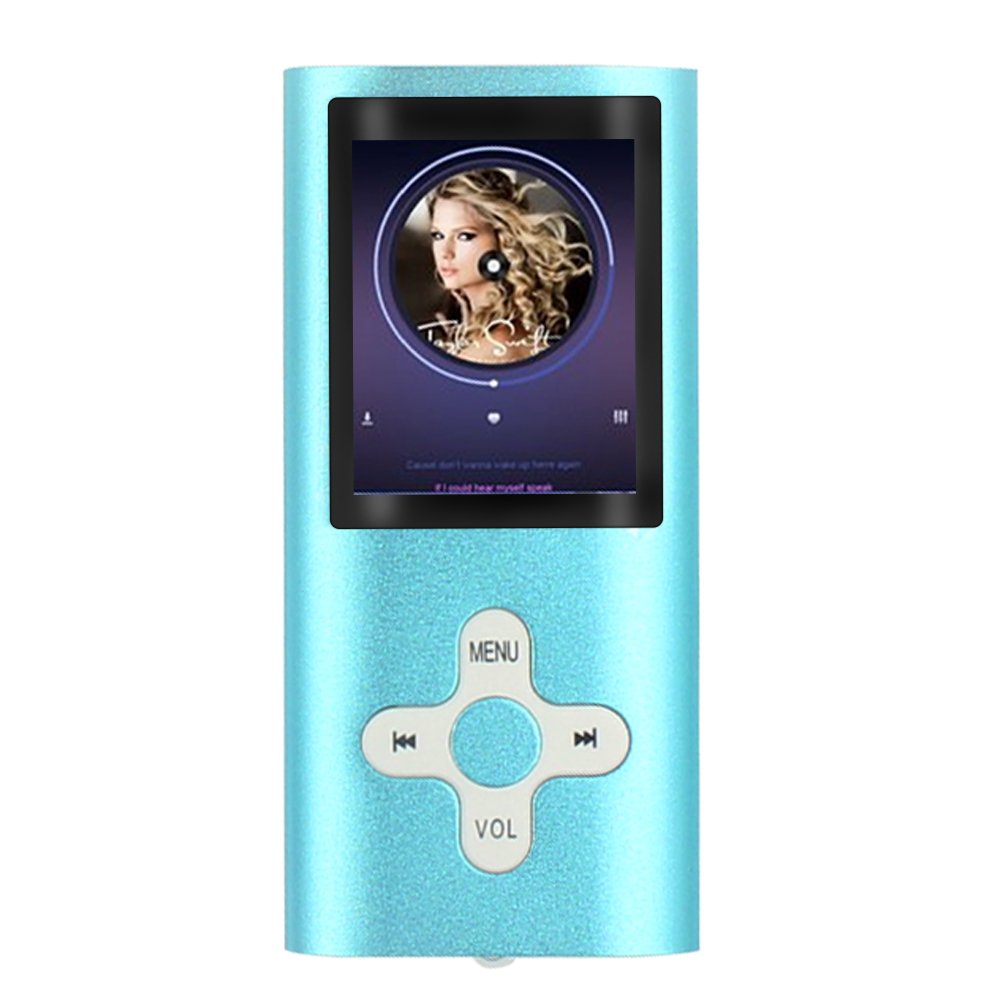 XPLUS MP3 MP4 Player with a 8 GB Micro SD card, Fashion Portable Digital Music Player / Video / Media Player / FM Radio / E-Book Reader, Ultra Slim 1.8