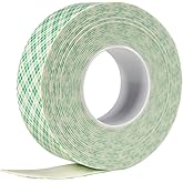 3M 4032 Double Coated Urethane Foam Tape, Bonding, Attaching, Mounting, White, 1 in x 5 yd, 1 Roll