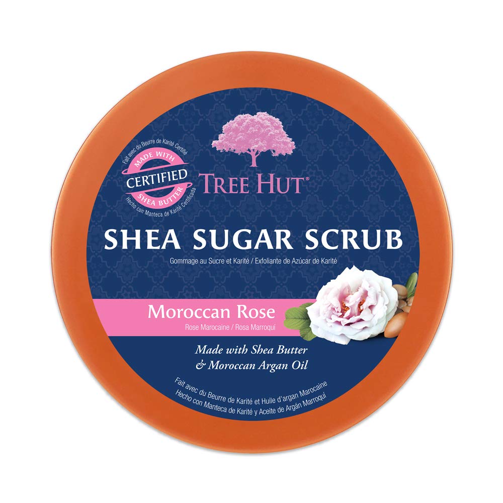Tree Hut Shea Sugar Scrub Moroccan Rose, 18oz, Ultra Hydrating and