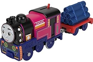 Thomas & Friends Motorized Toy Train Ashima Battery-Powered Engine with Cargo Car for Pretend Play Preschool Kids Ages 3+ Years