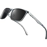 BIRCEN Polarized Mens Sunglasses for Driving: UV Protection Al-Mg Metal Sunglasses Lightweight Shades for Fishing Travel Golf