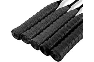 YIQFOCA 5Pack Tennis Badminton Racket Grip,Racket Grip Tape Anti Slip Precut Tennis Tape Quick-Dry Replacement for Badminton,