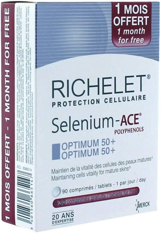 RICHELET ANTI-AGE Selenium-ACE Optimum 50+ MERCK (120 comprimés)