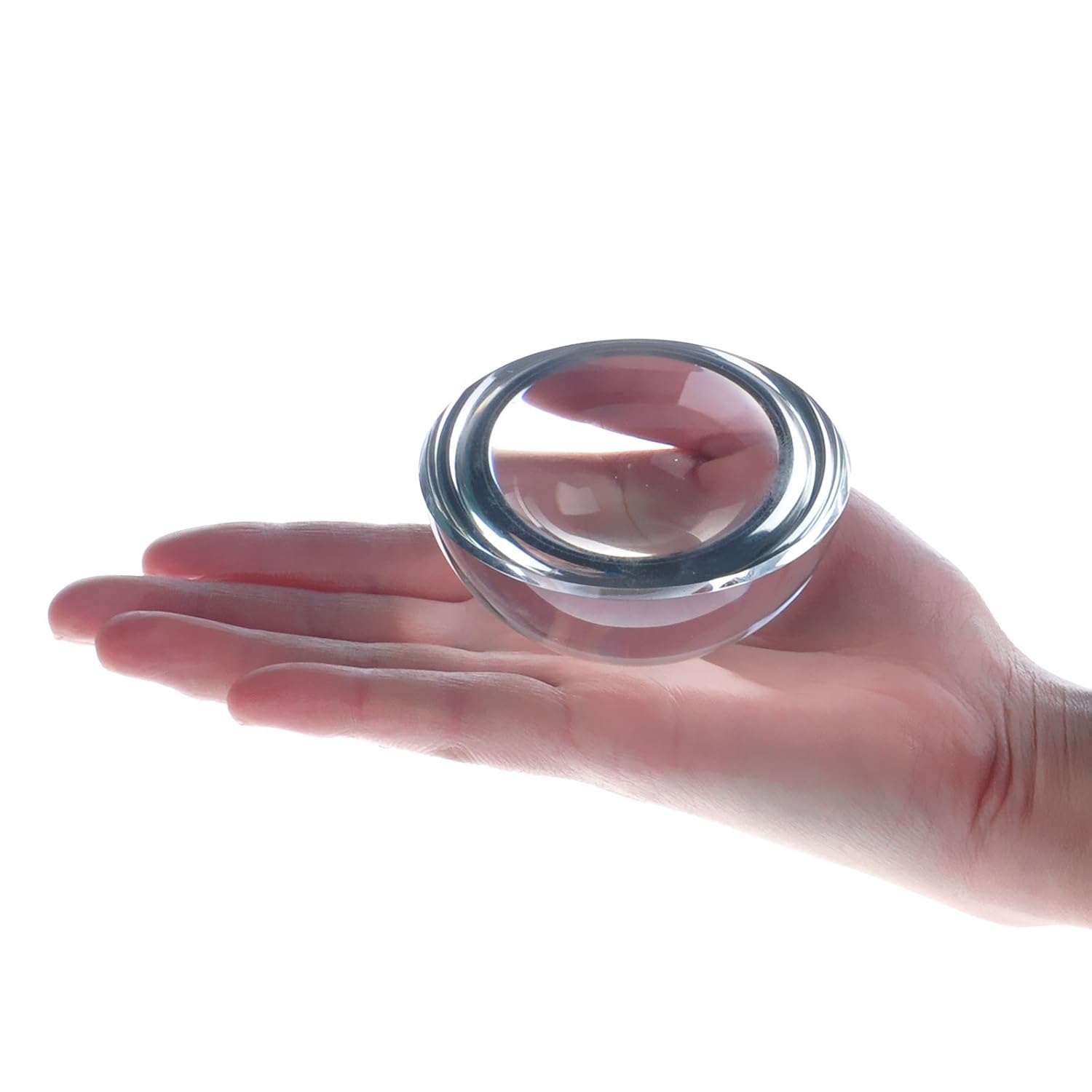 H&D Dome Magnifying Glass Paperweight, 80mm, Made from K9 Optical