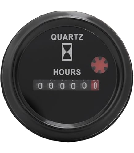 Compteur Numérique Tachymètre/heures Moteur - Auto-alimenté, étanche IP68 - Pour Tondeuse, Tracteur, Moto, Générateur - RPM, Maintenance, Heures De Travail