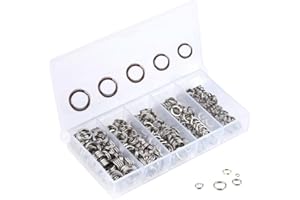 SENYUBBY Fishing Swivel Fishing Split Rings High Strength Heavy Duty Fishing Lures Ring Chain Connector Fishing Lure Tackle Set