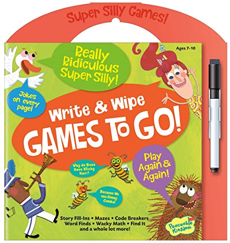 UPC 643356056026, Peaceable Kingdom Really Ridiculous Super Silly Write and Wipe Games To Go! Activity Book