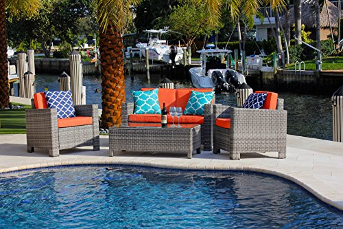 AKOYA-Outdoor-Essentials-4-Piece-42-Modern-Fire-Pit-Table-Bowl-wOutdoor-Patio-Furniture-Set-in-by-42-Bowl-Cobalt-Blue