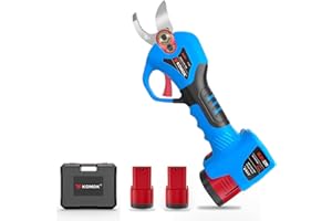 KOMOK Electric Pruning Shears, 16.8V Cordless Power Branch Cutter Tree pruners, 2PCS 2Ah Battery Operated Pruning Shears, MAX