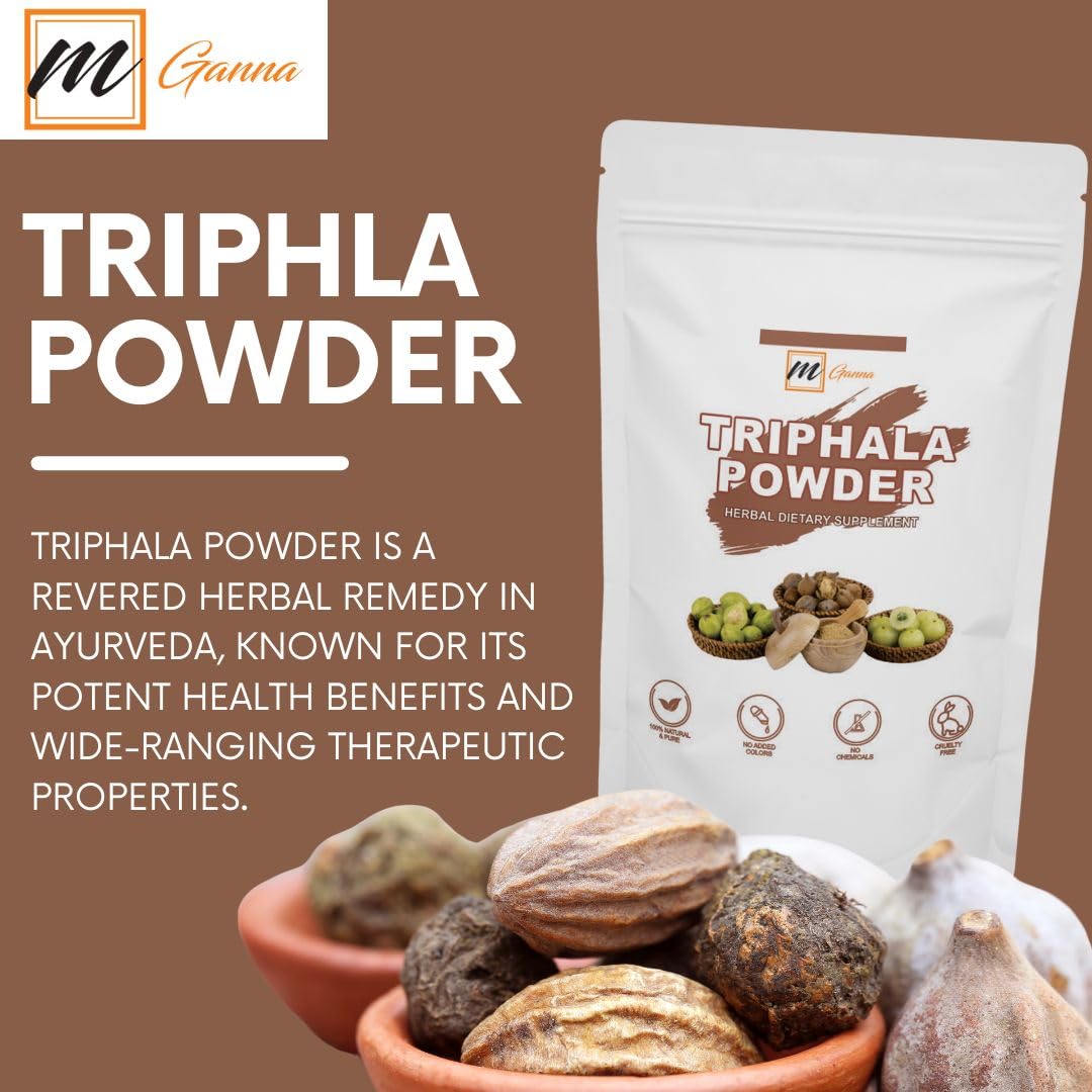 100% Natural Triphala Powder for Skin and Health Care 227 GMS / 0.5 LBS